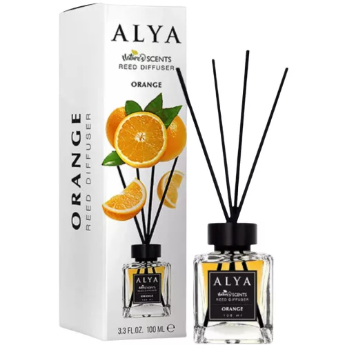 Alya Nature's Scent Reed diffuser pálcikás illatosító 100 ml Orange