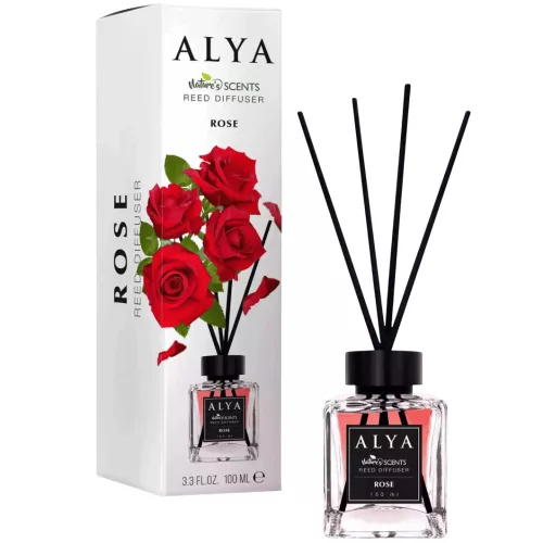 Alya Nature's Scent Reed diffuser pálcikás illatosító 100 ml Rose