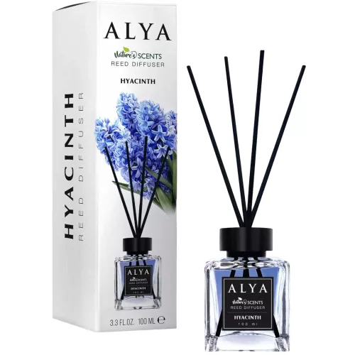 Alya Nature's Scent Reed diffuser pálcikás illatosító 100 ml Hyacinth 