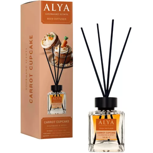 Alya Gourmand pálcikás illatosító Carrot Cupcake - Répatorta cupcake illat 100 ml