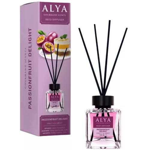 Alya Gourmand pálcikás illatosító Passionfruit Delight - Maracuja desszertillat 100 ml