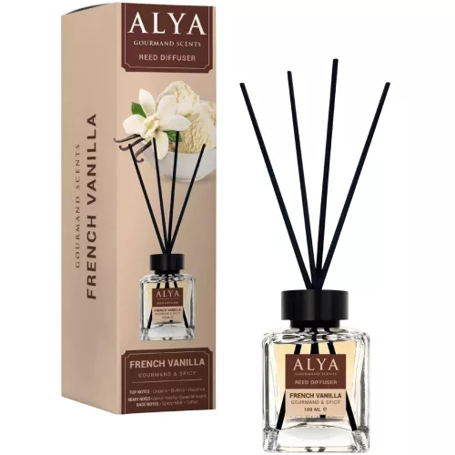Alya Gourmand pálcikás illatosító French Vanilla - Francia vanília illat 100 ml