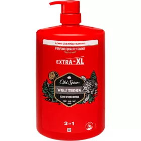  Old Spice Wolfthorn férfi 3 az 1-ben tusfürdő, sampon és arclemosó - édes, narancsos és citrusos illat - 1000 ml