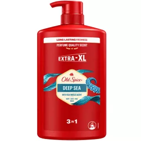   Old Spice Deep Sea férfi 3 az 1-ben tusfürdő, sampon és arclemosó - óceáni, citrusos és virágos illat - 1000 ml
