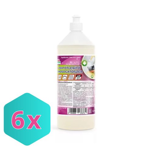 Civis Fertőtlenítő kézi mosogatószer 1 liter KARTON - 6 db