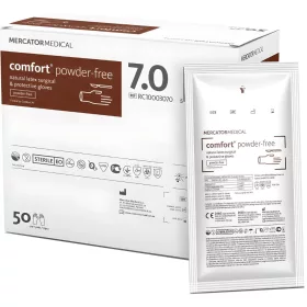   MERCATOR COMFORT POWDER-FREE, steril sebészeti kesztyű általános eljárásokhoz, púdermentes, 7 (50pár/doboz)