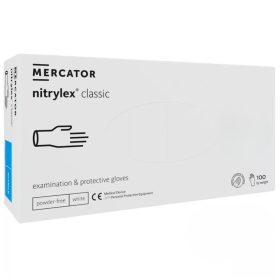   MERCATOR Nitrylex white nitril púdermentes fehér vizsgálókesztyű XL