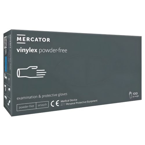 MERCATOR VINYLEX POWDER FREE-vinil púdermentes vizsgálókesztyű  S