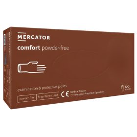 Mercator Comfort powder-free latex púdermentes vizsgálókesztyű S (100 db)