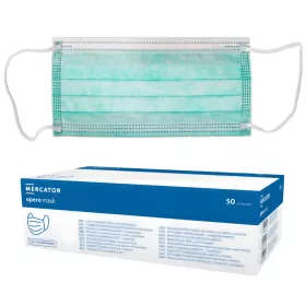  MERCATOR Opero Szájmaszk ECO 3 rétegű zöld flíz, gumis (50 db/doboz)