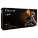 Mercator gogrip black nitril védőkesztyű gyémánt textúrált, púdermentes, S méret (50 db)
