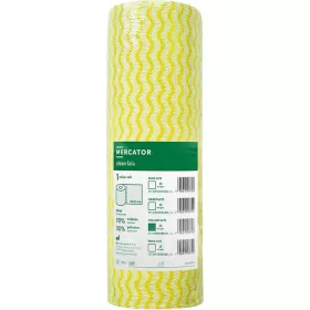   MERCATOR C-P-CLEAN FALA YELLOW ipari törlőkendő 23x39 cm 25lap/tekercs (38db/karton)