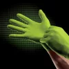 Mercator gogrip green nitril védőkesztyű, púdermentes, gyémánt textúrált, L (50 db)