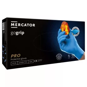 Mercator gogrip blue nitril védőkesztyű gyémánt textúrált, púdermentes XXL (50 db)