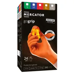 Mercator gogrip nitril kesztyű narancssárga, XL (50 db)