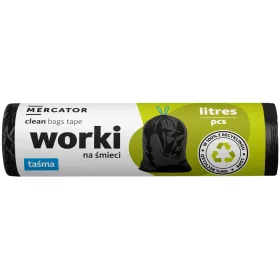   MERCATOR G-B-clean szemeteszsák tape 35l fekete 50x60cm (20 micronos) 15db/tekercs