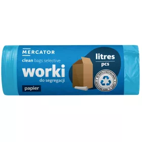   MERCATOR G-B-clean szemeteszsák selective paper kék 120l 70x105cm (30 micronos) 10db/tekercs