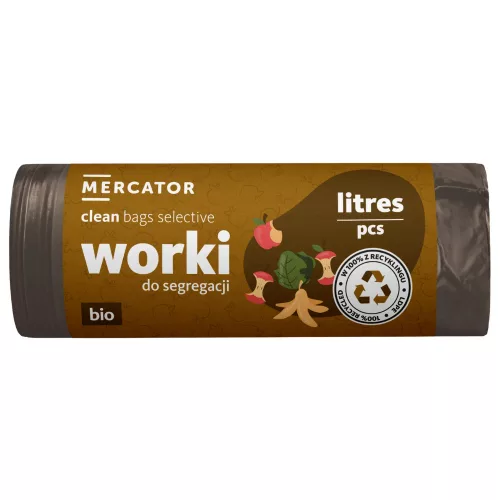 MERCATOR G-B-clean szemeteszsák selective bio-organic 120l barna 10db/tekercs