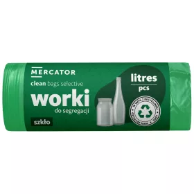   MERCATOR G-B-clean szemeteszsák selective glass zöld 120l 70x105cm (30 micronos) 10db/tekercs