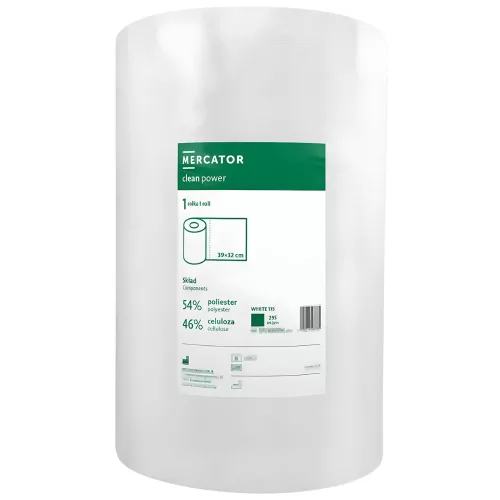 MERCATOR C-P-CLEAN POWER WHITE ipari törlőkendő 39x32 cm 115 m