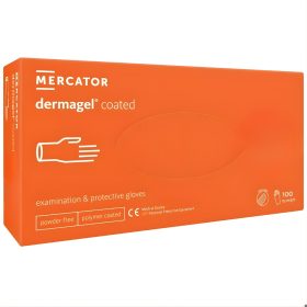 Mercator Dermagel coated púdermentes latex vizsgálókesztyű XL (100 db)