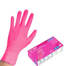 SETINO Nitril gumikesztyű - 3.5g M 100pcs Pink