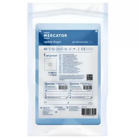   MERCATOR Opero steril kendő, lyukas - 75x75 cm (150 db/karton)