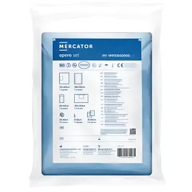   MERCATOR Opero izoláló szett steril, univerzális, piros Mayo (8 db/szett)