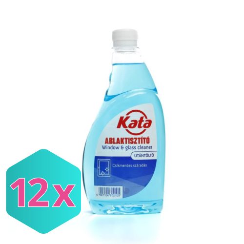Kata ablak és üvegtisztító, UTÁNTÖLTŐ, 500ml KARTON - 12 db