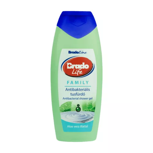 BradoLife Family antibakteriális tusfürdő Aloe Vera (400 ml)