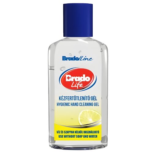 BradoLife Kézfertőtlenítő gél Citrom (50 ml)