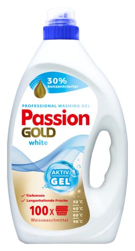 Passion Gold  mosógél fehér ruhákhoz 4L / 100 mosás (3db/karton)