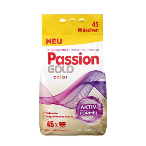 Passion Gold színes mosópor 2,7kg / 45 mosás (5db/karton)