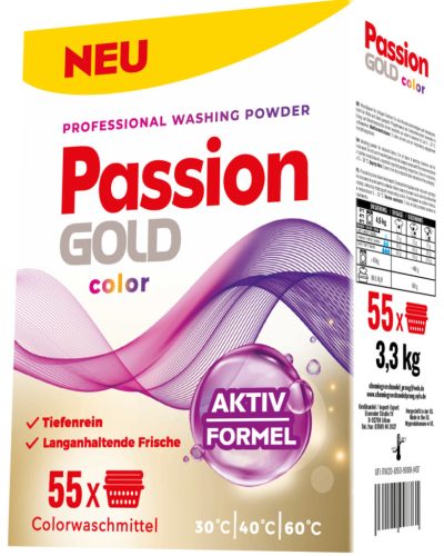 Passion Gold  színes mosópor 3,3kg / 55 mosás