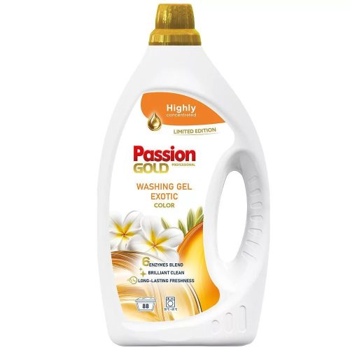 Passion Gold  mosógél színes ruhákhoz Exotic 3,52L / 88 mosás (3db/karton)
