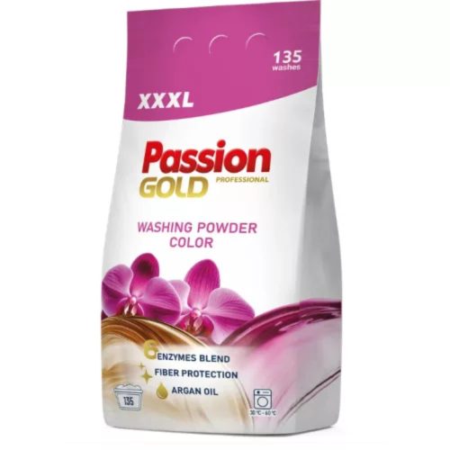 Passion Gold színes mosópor ARGÁN OLAJJAL illatosított  8,1kg / 135 mosás