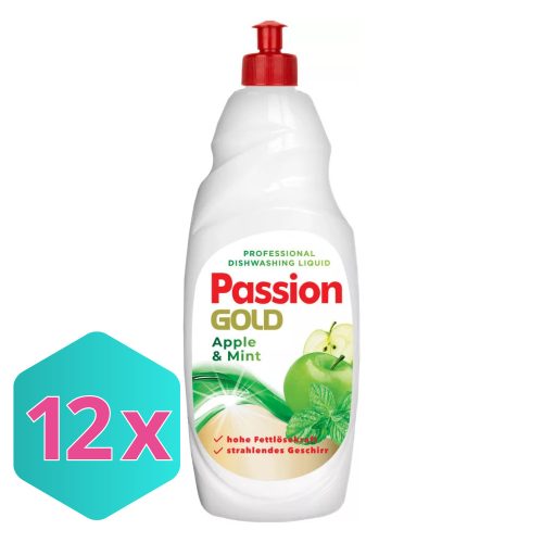 Passion Gold  mosogatószer alma & menta illat 850ml KARTON - 12db