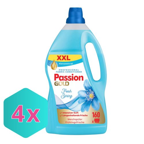 Passion Gold  öblítő koncentrátum friss illat 4L / 160 öblítés KARTON - 4db