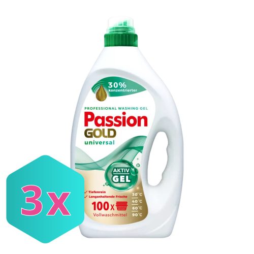 Passion Gold  univerzális mosógél 4L / 100 mosás KARTON - 3db