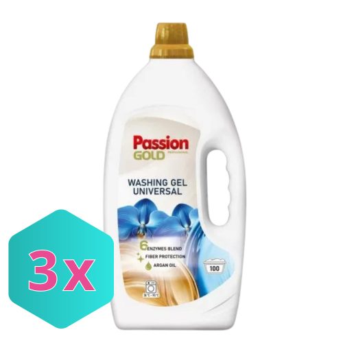 Passion Gold  univerzális mosógél ARGÁN OLAJJAL 4L / 100 mosás KARTON - 3db