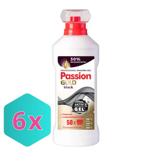 Passion Gold  mosógél fekete ruhákhoz 2L / 50 mosás KARTON - 6db