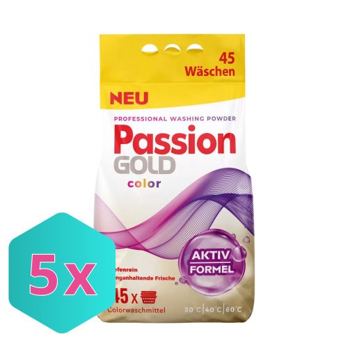 Passion Gold színes mosópor 2,7kg / 45 mosás KARTON - 5db