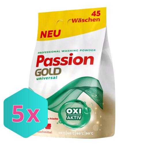 Passion Gold  univerzális mosópor 2,7kg / 45 mosás KARTON - 5db