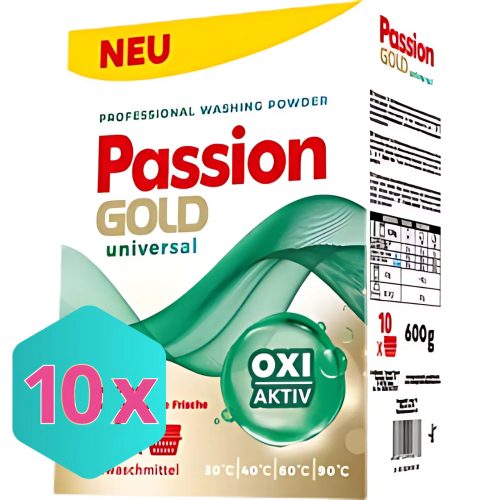 Passion Gold  univerzális mosópor 600g / 10 mosás KARTON - 10db