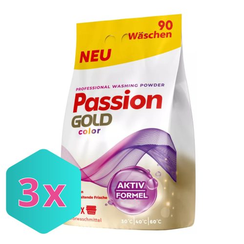 Passion Gold  színes mosópor 5,4kg / 90 mosás KARTON - 3 db