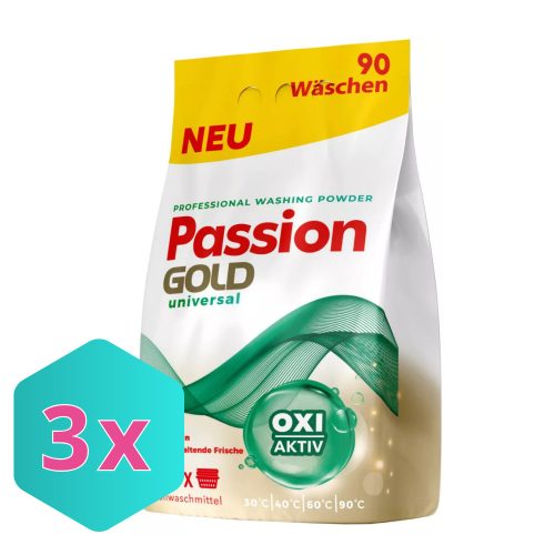 Passion Gold  univerzális mosópor 5,4kg / 90 mosás KARTON - 3 db
