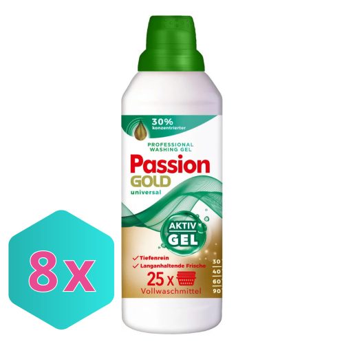 Passion Gold  mosógél univerzális 1L / 25 mosás KARTON - 8 db