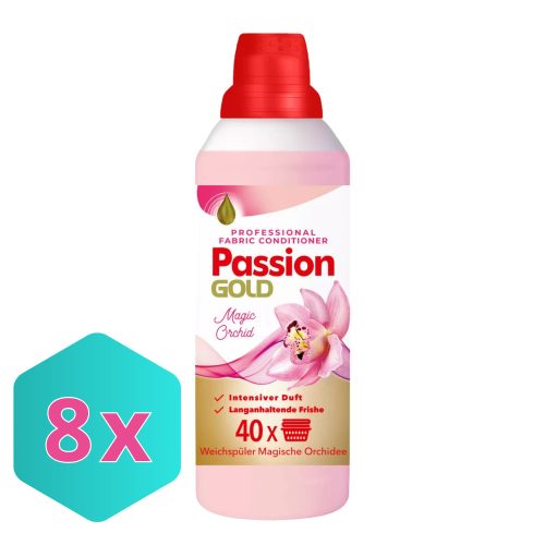 Passion Gold  öblítő koncentrátum orchidea illat 1L / 40 öblítés KARTON - 8 db