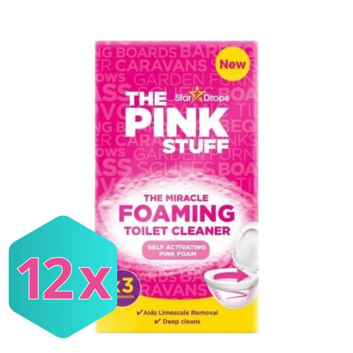 The Pink Stuff habos WC-tisztító 3x100g KARTON - 12db
