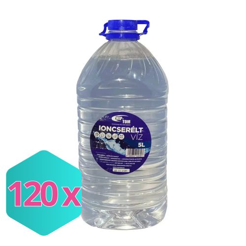 Hip-Tom ioncserélt víz 5L KARTON - 120 db